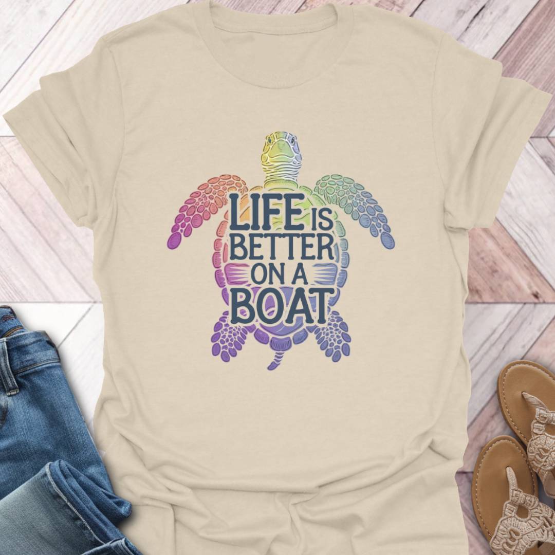 Boat Life Turtle T-Shirt