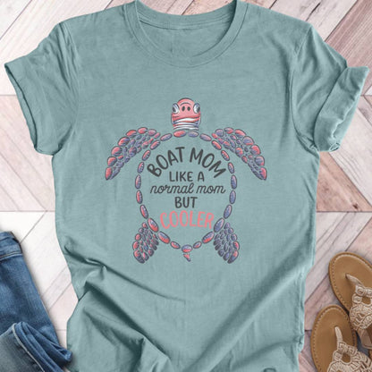 Boat Mom Turtle T-Shirt