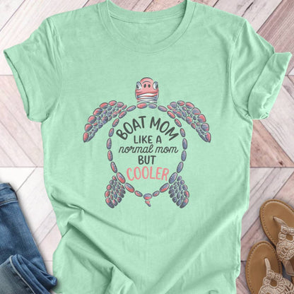 Boat Mom Turtle T-Shirt