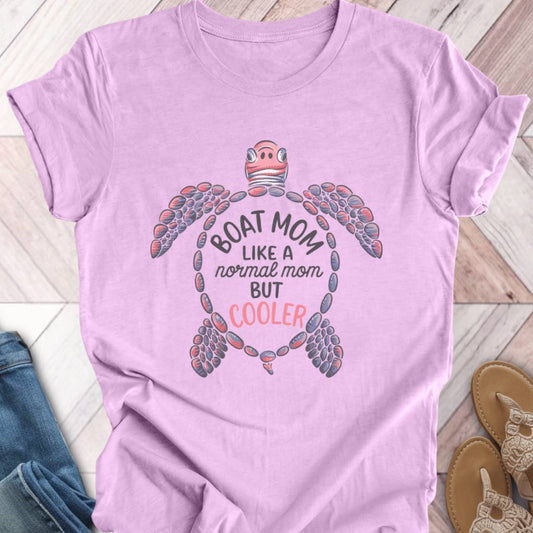 Boat Mom Turtle T-Shirt