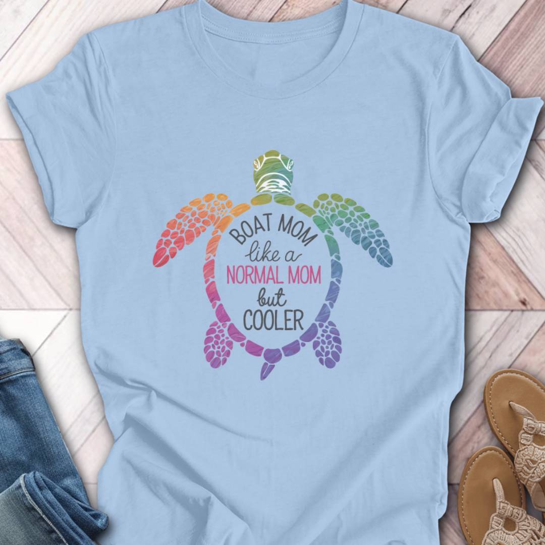 Boat Mom Turtle Team T-Shirt
