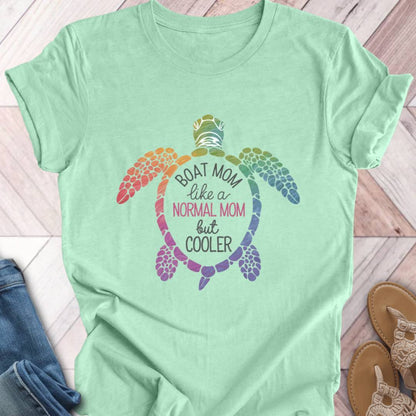 Boat Mom Turtle Team T-Shirt