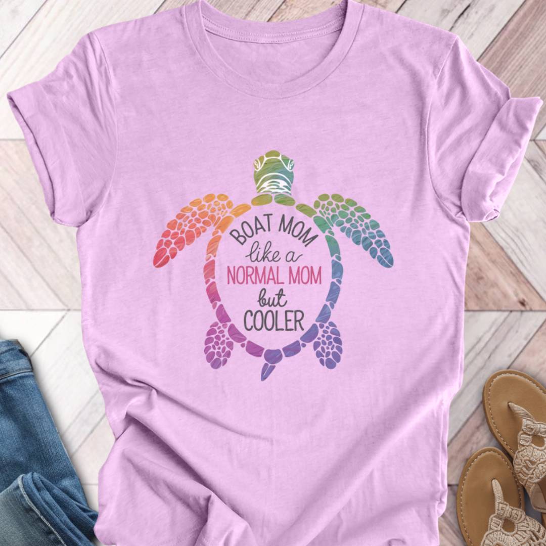 Boat Mom Turtle Team T-Shirt