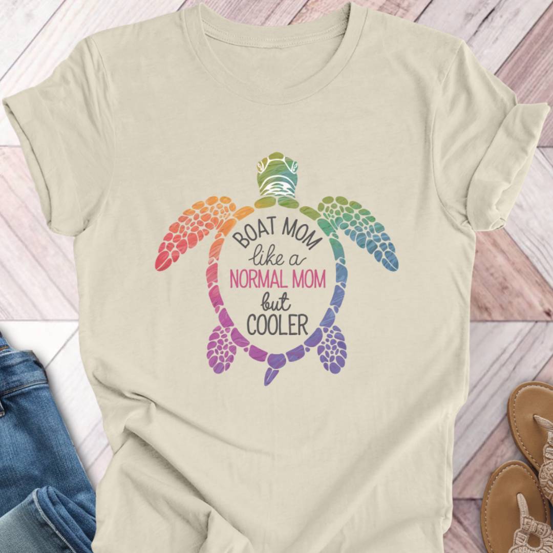 Boat Mom Turtle Team T-Shirt