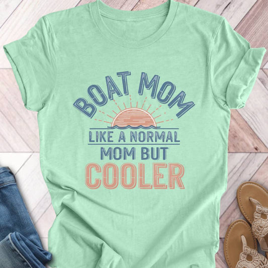 Boat Mom Sunrise T-Shirt