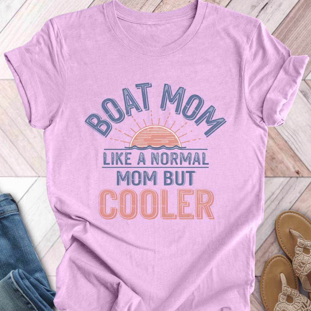 Boat Mom Sunrise T-Shirt