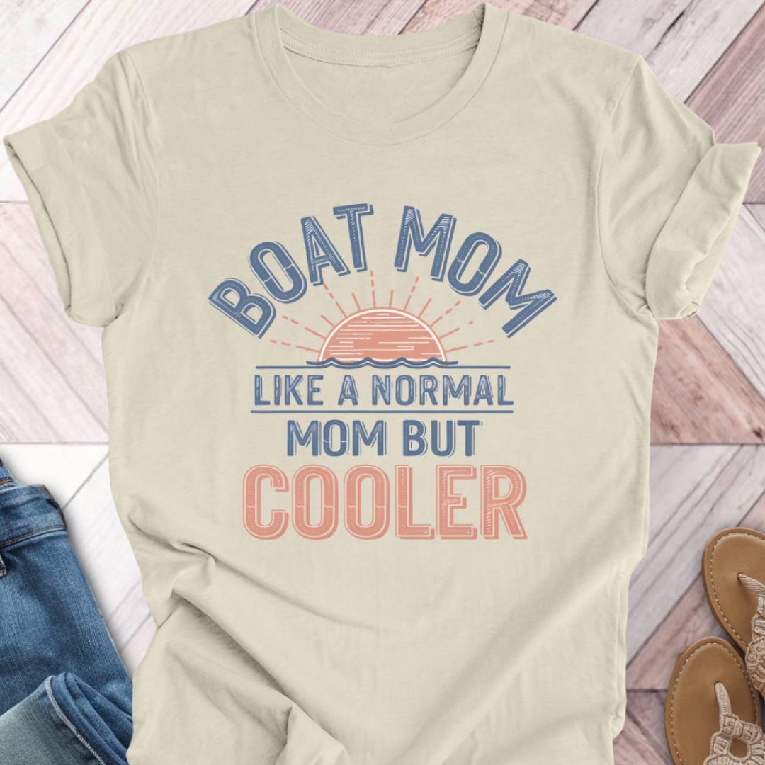 Boat Mom Sunrise T-Shirt