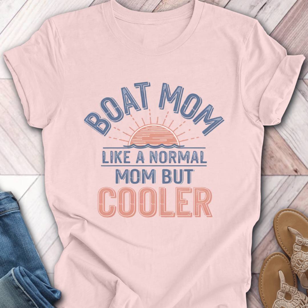 Boat Mom Sunrise T-Shirt