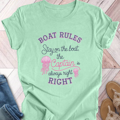 Boat Rules Jellyfish T-Shirt