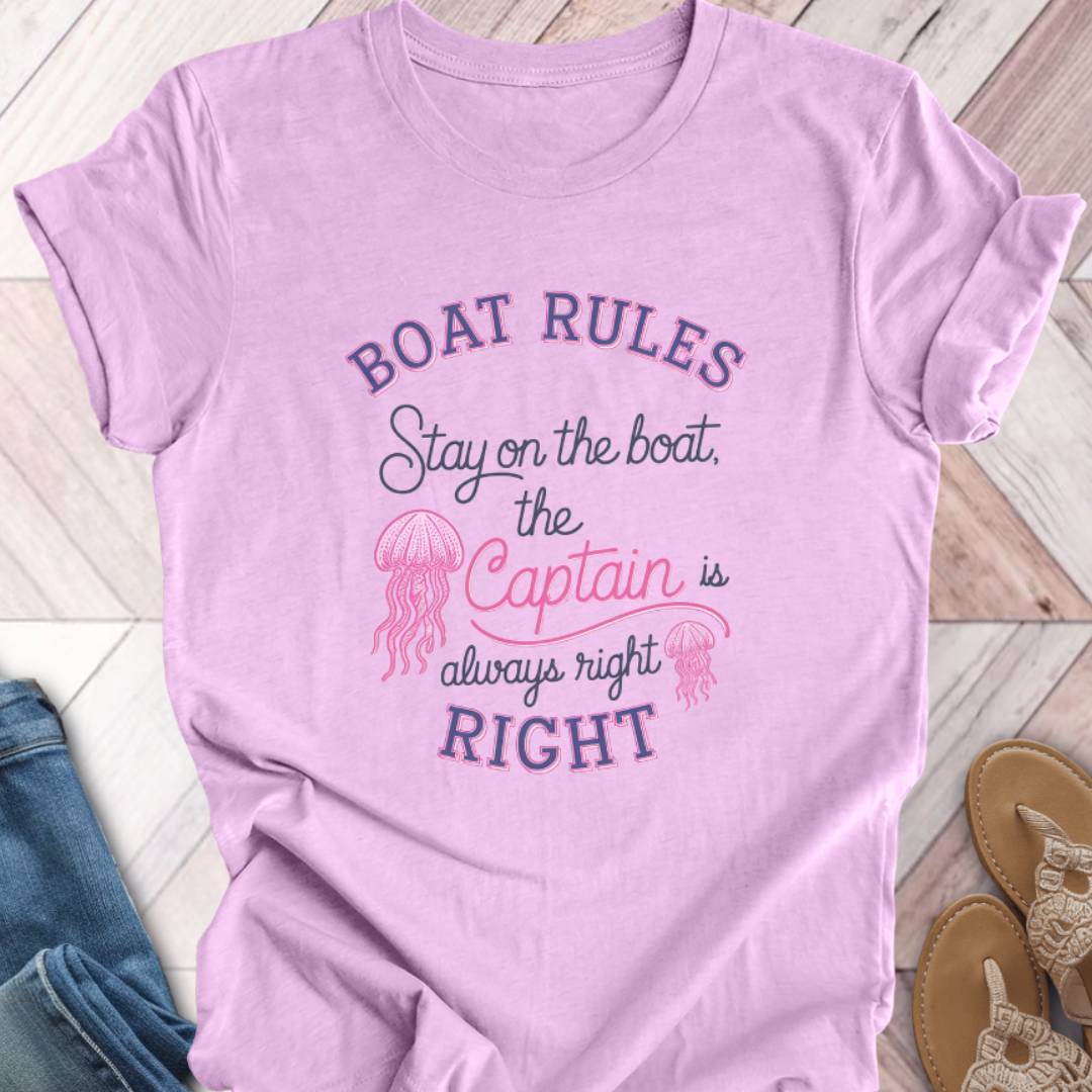 Boat Rules Jellyfish T-Shirt