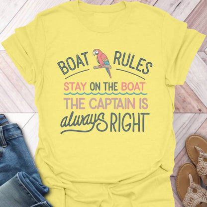 Boat Rules Waves T-Shirt