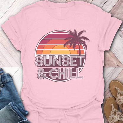 Sunset & Chill Palm T-Shirt