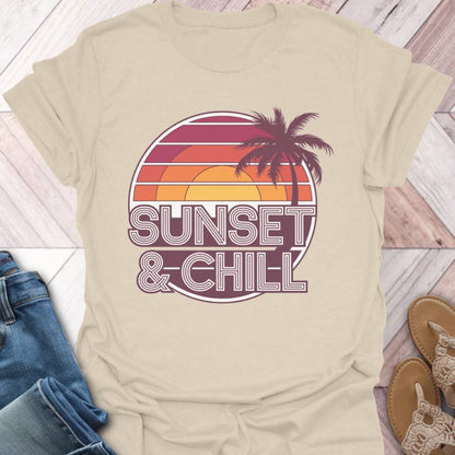 Sunset & Chill Palm T-Shirt