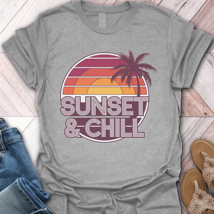 Sunset & Chill Palm T-Shirt