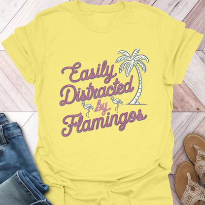 Flamingo Distraction Palm T-Shirt