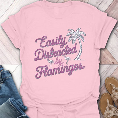 Flamingo Distraction Palm T-Shirt