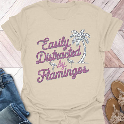 Flamingo Distraction Palm T-Shirt