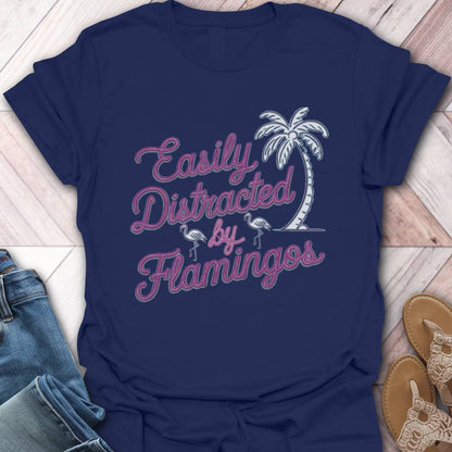 Flamingo Distraction Palm T-Shirt