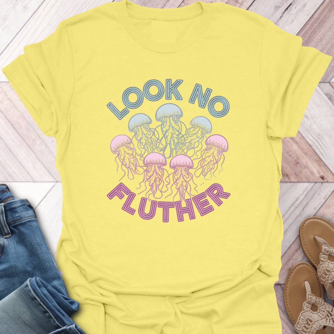 Look no Fluther Retro T-Shirt