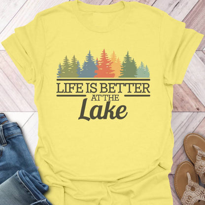Lake Life Fall Trees T-Shirt