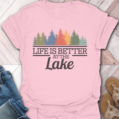Lake Life Fall Trees T-Shirt