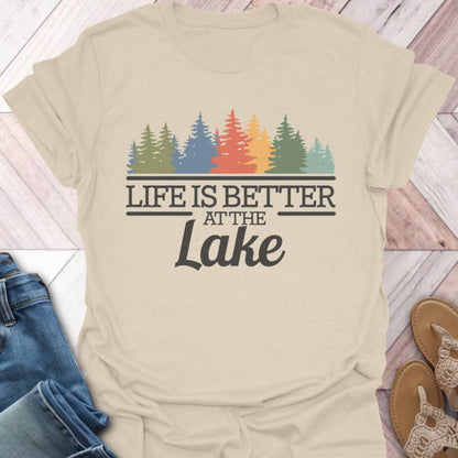 Lake Life Fall Trees T-Shirt