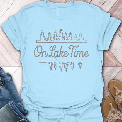 Lake Time Script T-Shirt