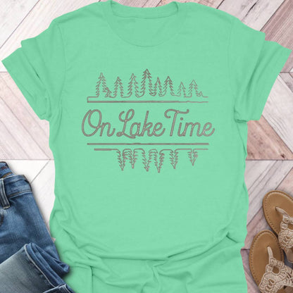 Lake Time Script T-Shirt