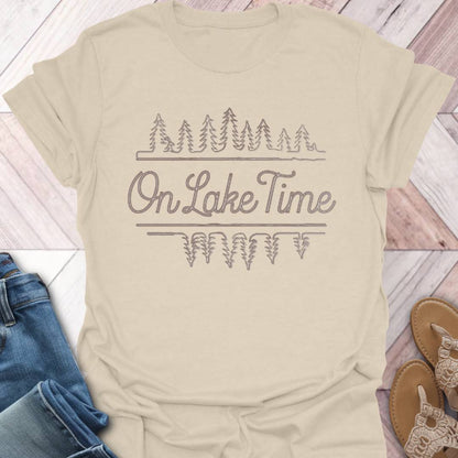 Lake Time Script T-Shirt