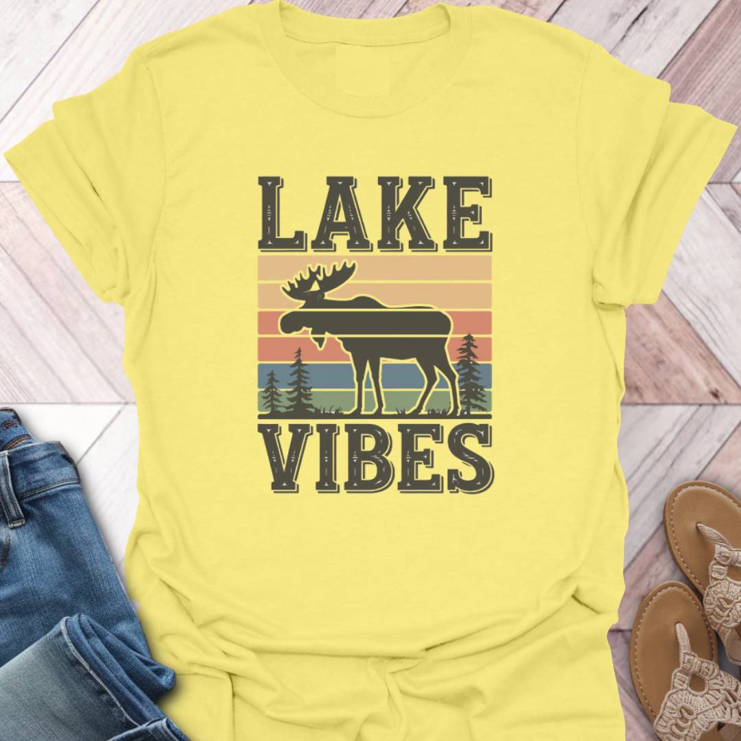 Lake Vibes Moose T-Shirt