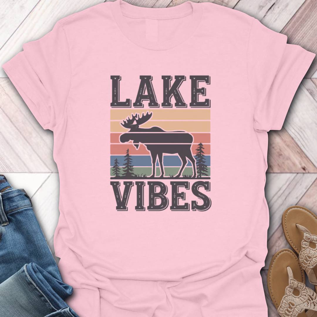 Lake Vibes Moose T-Shirt