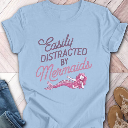 Mermaid Distraction Pink T-Shirt
