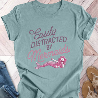 Mermaid Distraction Pink T-Shirt