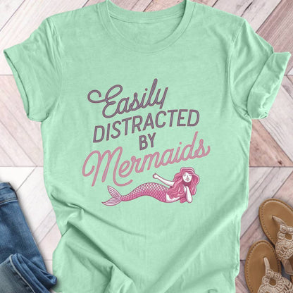 Mermaid Distraction Pink T-Shirt