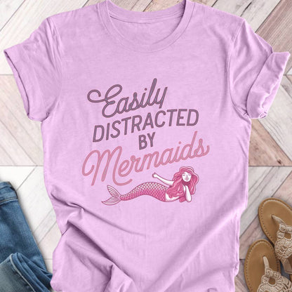 Mermaid Distraction Pink T-Shirt