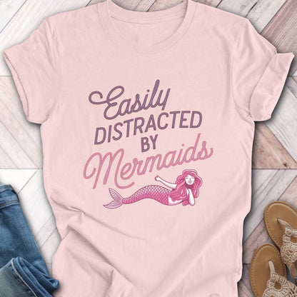 Mermaid Distraction Pink T-Shirt
