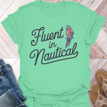 Nautical Fluent Parrot T-Shirt