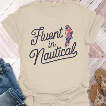 Nautical Fluent Parrot T-Shirt