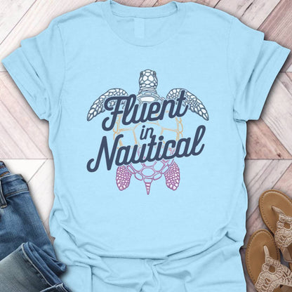 Nautical Fluent Turtle T-Shirt