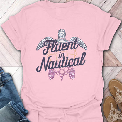 Nautical Fluent Turtle T-Shirt