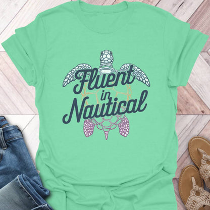 Nautical Fluent Turtle T-Shirt