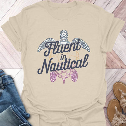 Nautical Fluent Turtle T-Shirt