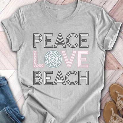Peace Love Turtle Shell T-Shirt