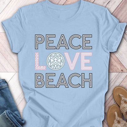 Peace Love Turtle Shell T-Shirt