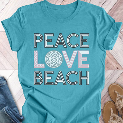 Peace Love Turtle Shell T-Shirt