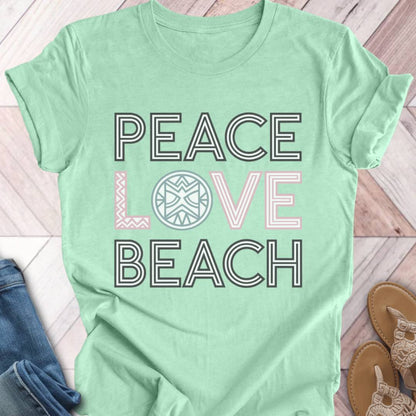 Peace Love Turtle Shell T-Shirt