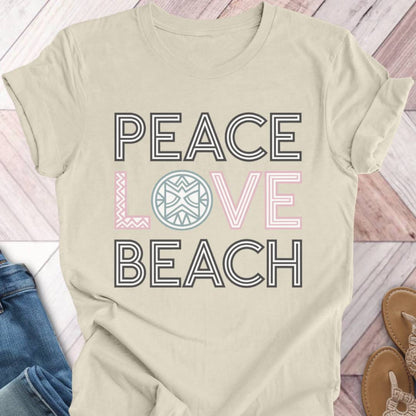 Peace Love Turtle Shell T-Shirt