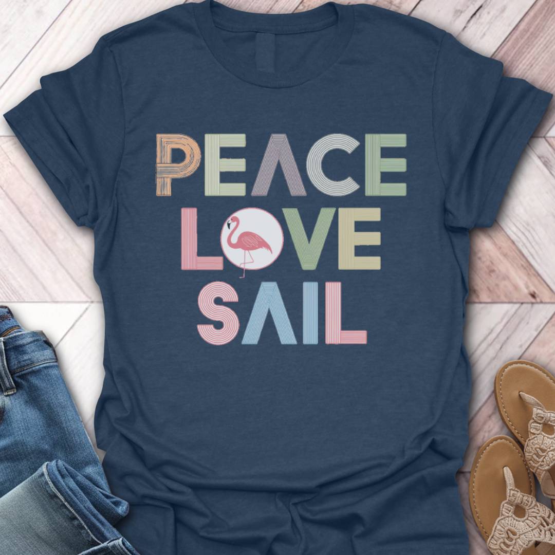 Love To Sail Flamingo T-Shirt