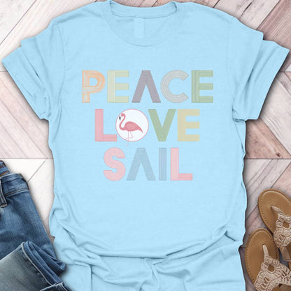 Love To Sail Flamingo T-Shirt