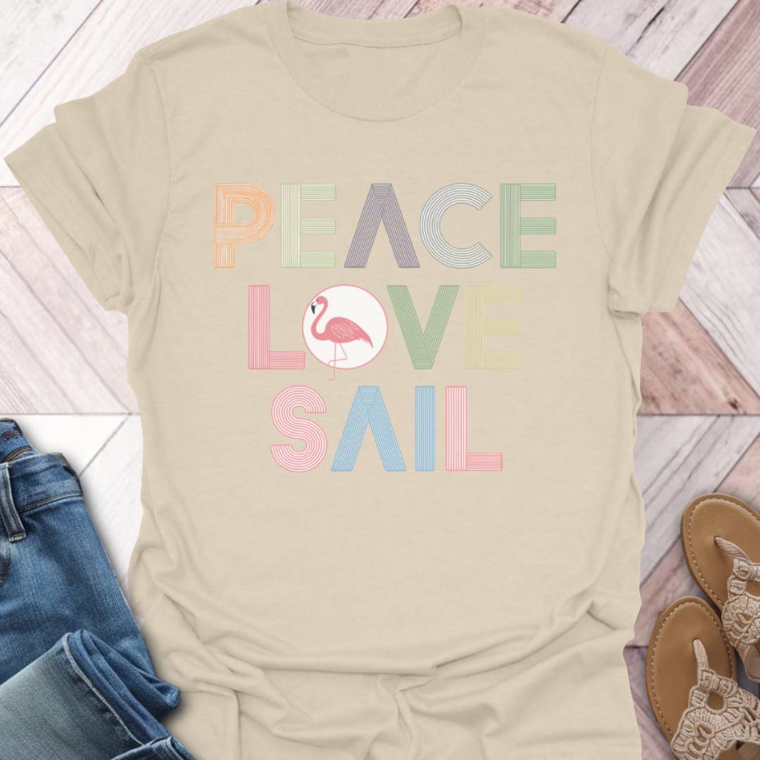 Love To Sail Flamingo T-Shirt